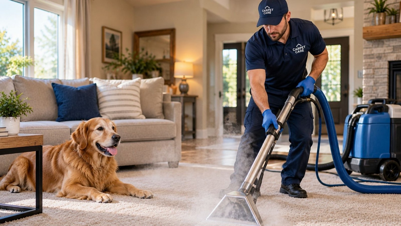 Pet urine carpet cleaning in Fargo, ND